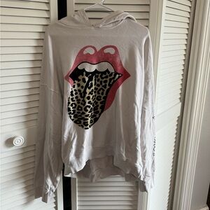 Worn Free People Rolling Stones Hoodie